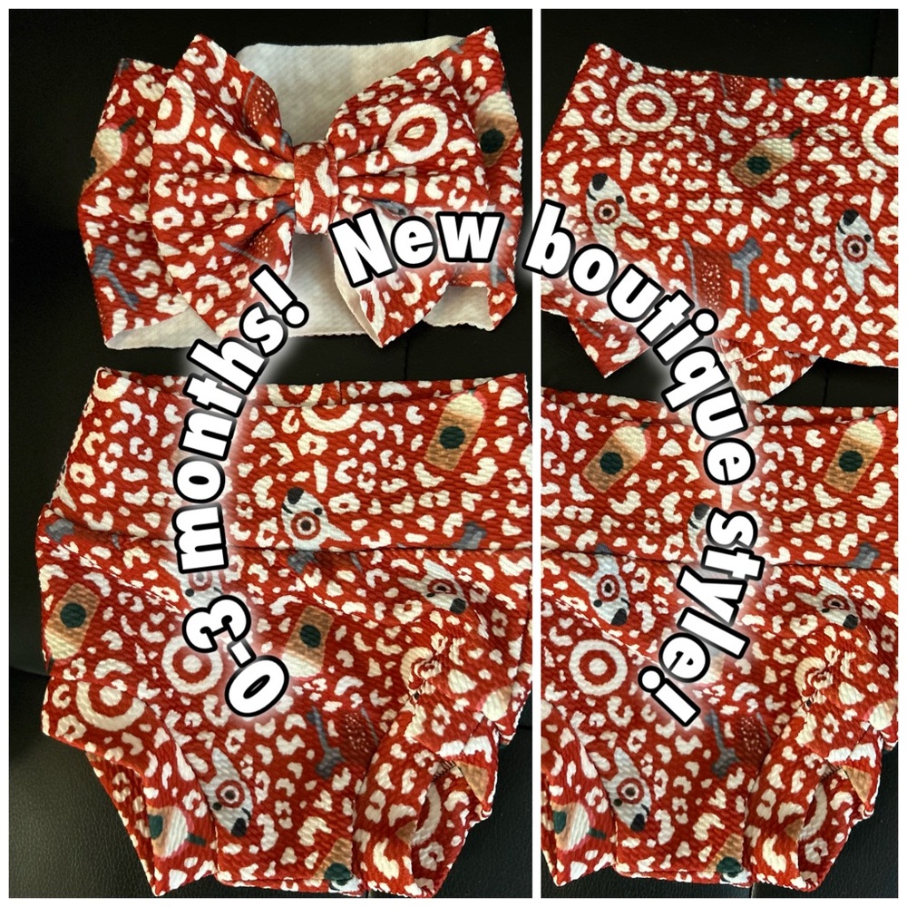 Target 0 to 3 months baby boutique style outfit. ❤️🛒💳